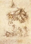 Michelangelo Buonarroti The Fall of Phaeton painting
